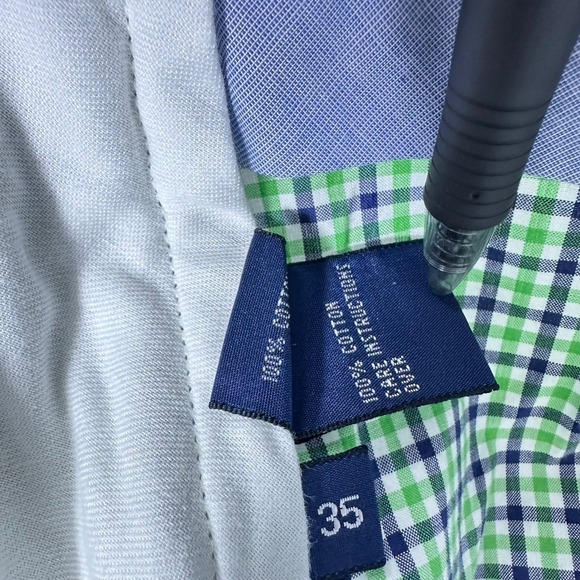 NEW Polo Golf Ralph Lauren Mens Shorts Green Navy Gingham Plaid‎ Links Size 35 - Picture 6 of 8